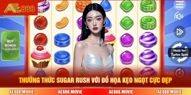 Thưởng thức Sugar Rush với đồ họa kẹo ngọt cực đẹp
